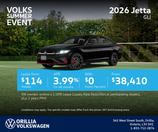 Get the 2026 Volkswagen Jetta GLI