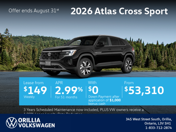 2026 Volkswagen Atlas Cross Sport