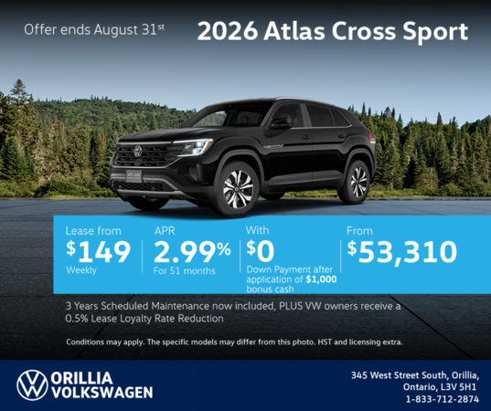 2026 Volkswagen Atlas Cross Sport