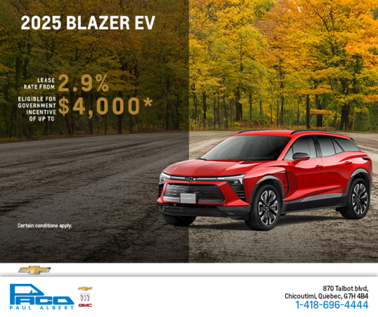 Get the 2025 Chevrolet Blazer EV
