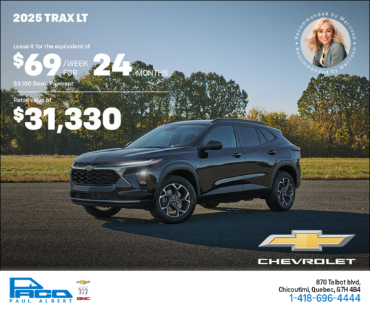 Get the 2025 Chevrolet Trax LT