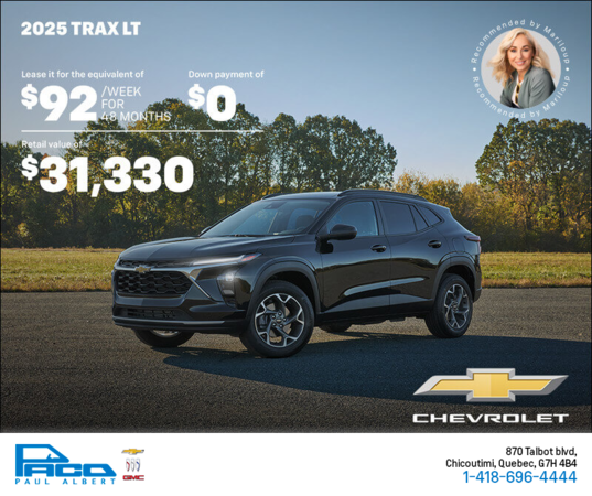 Get the 2025 Chevrolet Trax LT