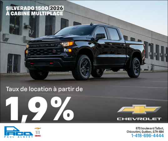 Procurez-vous le Chevrolet Silverado 1500 2026