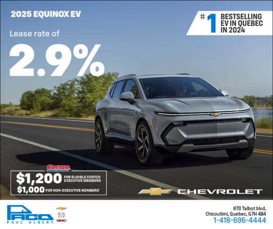 Get the 2025 Chevrolet Equinox EV