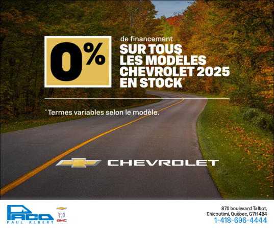 L'événement du mois Chevrolet