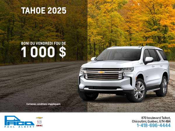 Le Chevrolet Tahoe 2025