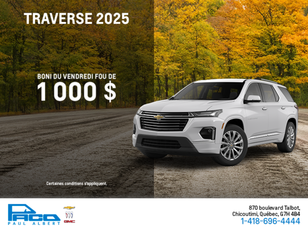 Le Chevrolet Traverse 2025