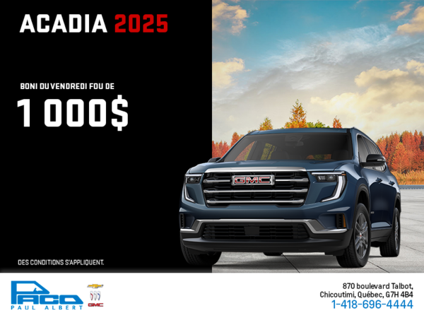 Le GMC Acadia 2025