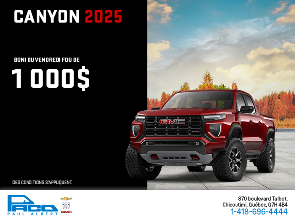 Le GMC Canyon 2025