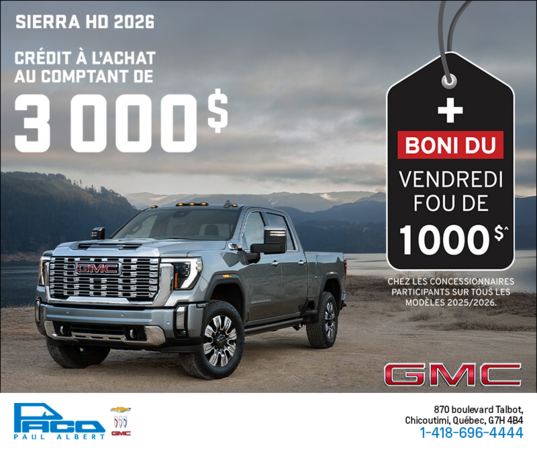 Le GMC Sierra HD 2026