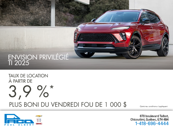 Procurez-vous la Buick Envision 2025