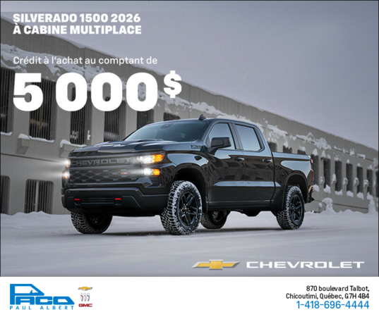 L'événement du mois Chevrolet