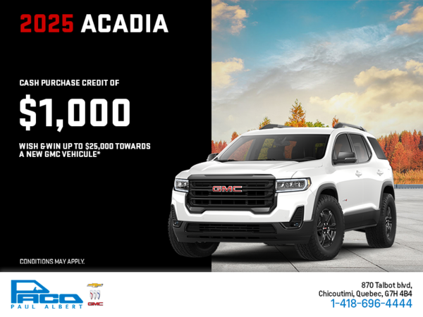 The 2025 GMC Acadia