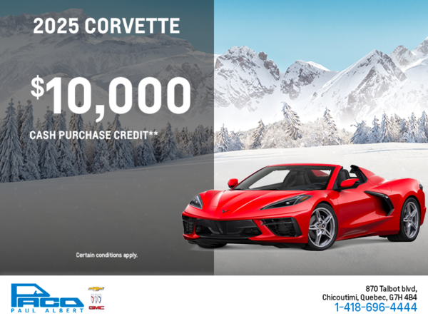 Get the 2025 Chevrolet Corvette