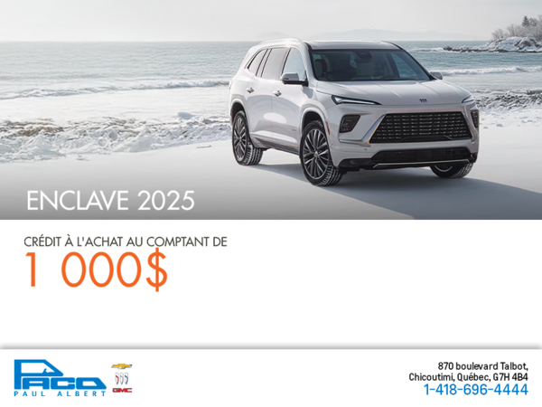 Procurez-vous le Buick Enclave 2025