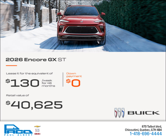 Get the 2026 Buick Encore GX