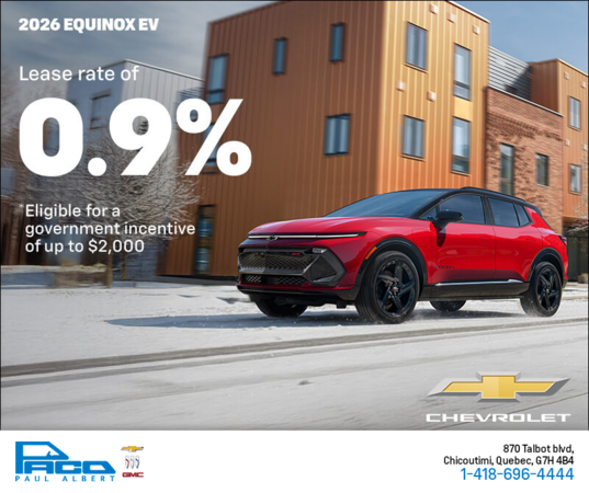 Get the 2026 Chevrolet Equinox EV