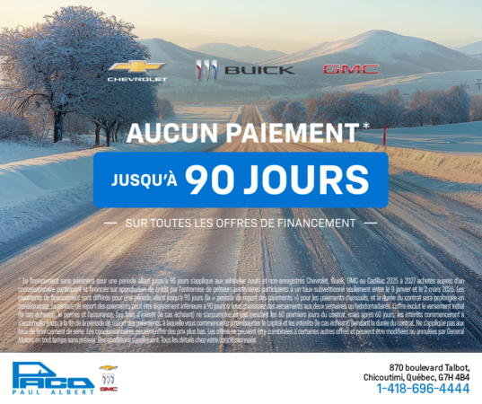 L'événement Chevrolet 90 jours