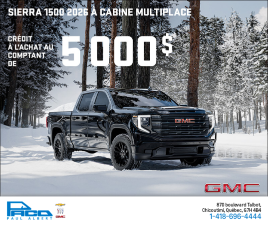 Le GMC Sierra 1500 2026