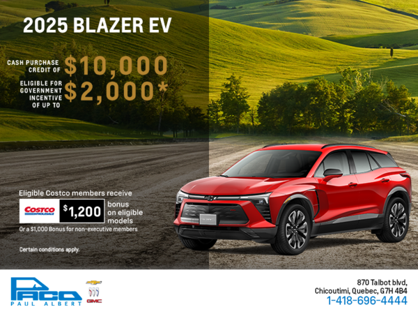 Get the 2025 Chevrolet Blazer EV