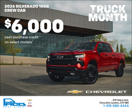 Get the 2026 Chevrolet Silverado 1500 Crew Cab