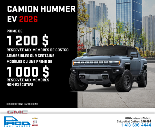 Le GMC Camion Hummer EV 2026
