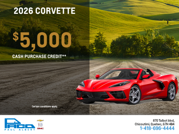 Get the 2026 Chevrolet Corvette