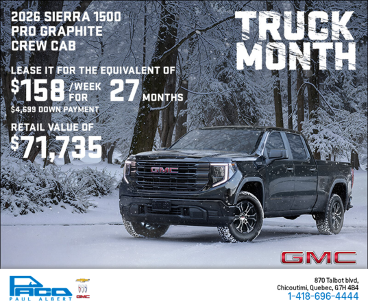 The 2026 GMC Sierra 1500 Pro Graphite Crew Cab