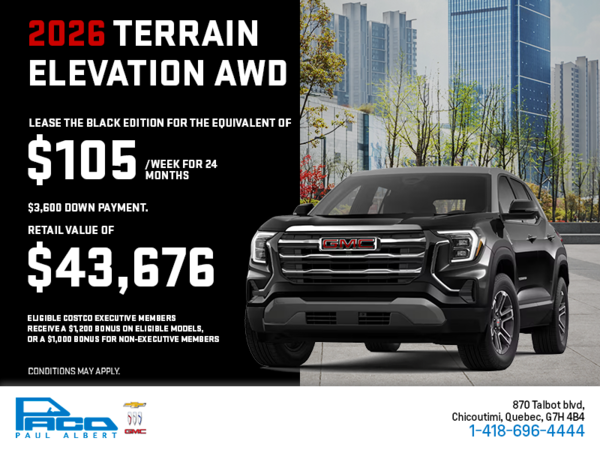 The 2026 GMC Terrain