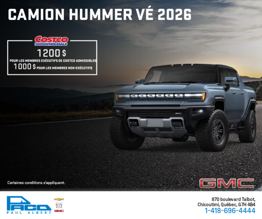 Le GMC Camion Hummer VÉ 2026