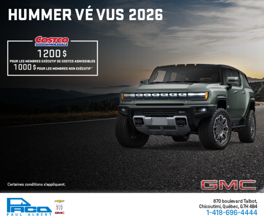 Le GMC Hummer VÉ VUS 2026