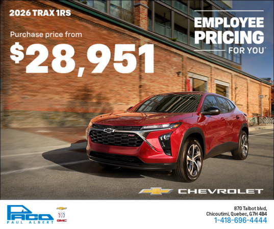 Get the 2026 Trax 1RS