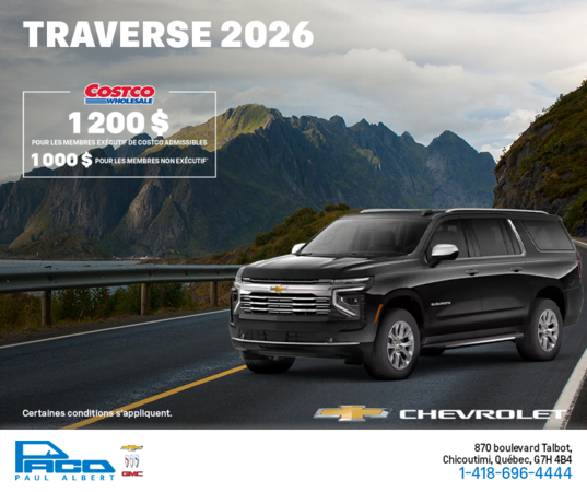 Le Chevrolet Traverse 2026