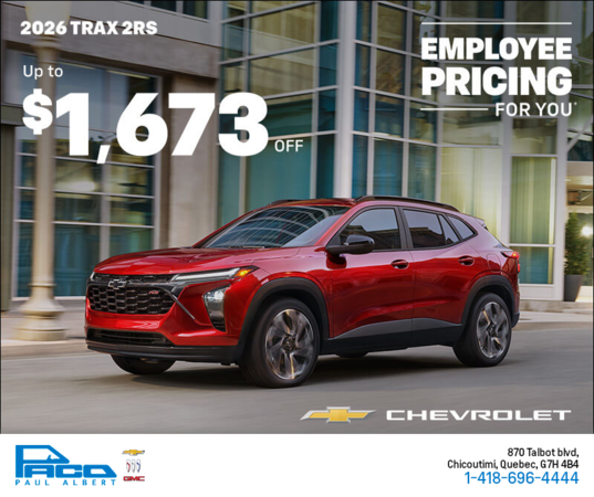 The 2026 Chevrolet Trax 2RS