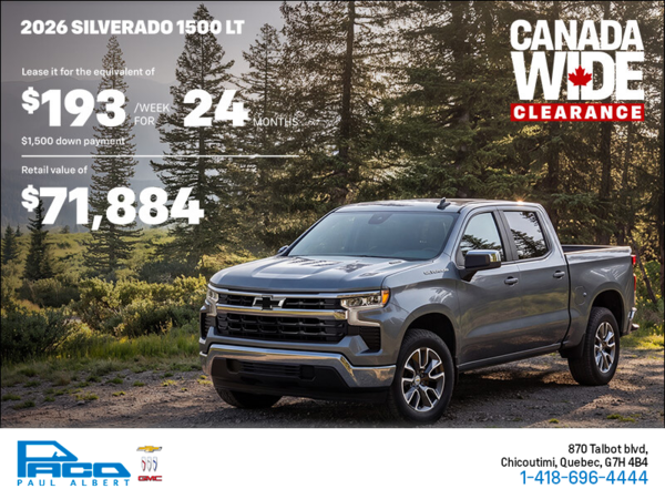 The 2026 Chevrolet Silverado 1500 LT