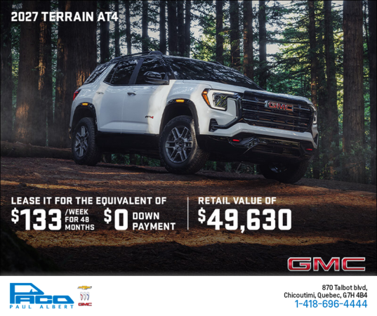 The 2027 GMC Terrain AT4