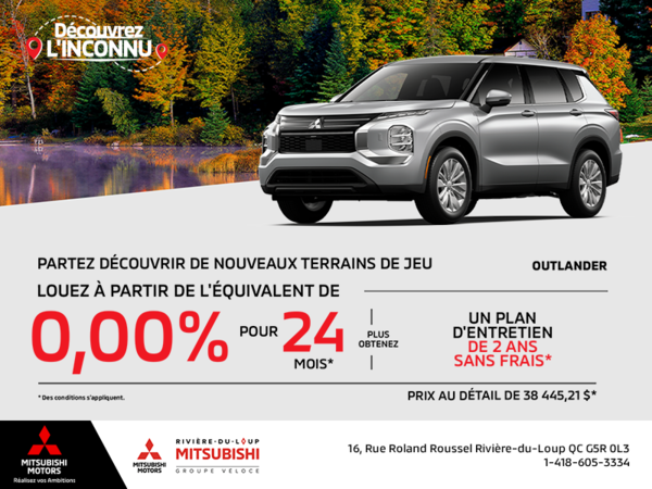Procurez-vous le Mitsubishi Outlander 2025