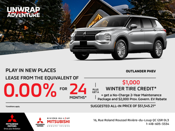 Get the 2025 Mitsubishi Outlander PHEV