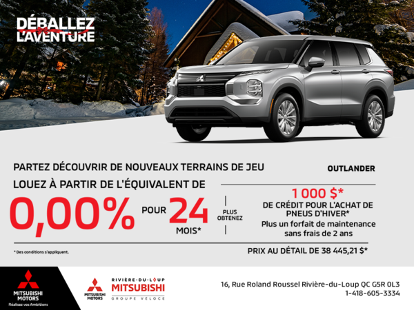 Procurez-vous le Mitsubishi Outlander 2025