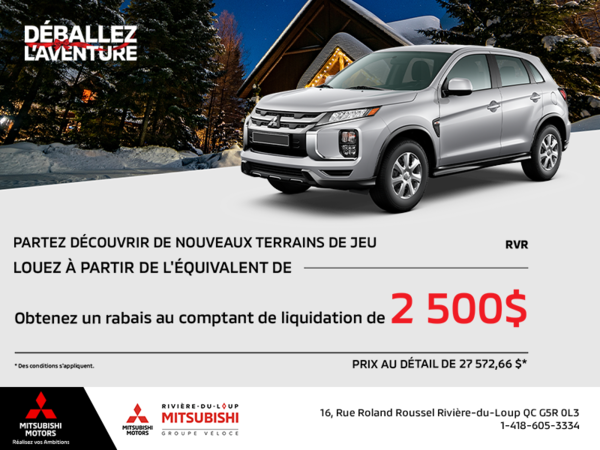 Procurez-vous le Mitsubishi Rvr 2025