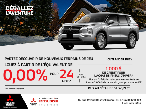 Procurez-vous le Mitsubishi Outlander Phev 2025