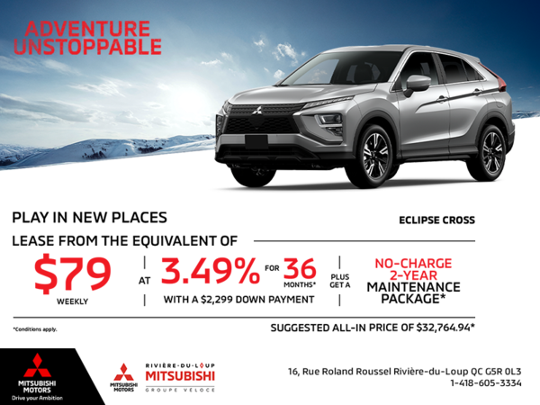 Get the 2026 Mitsubishi Eclipse Cross