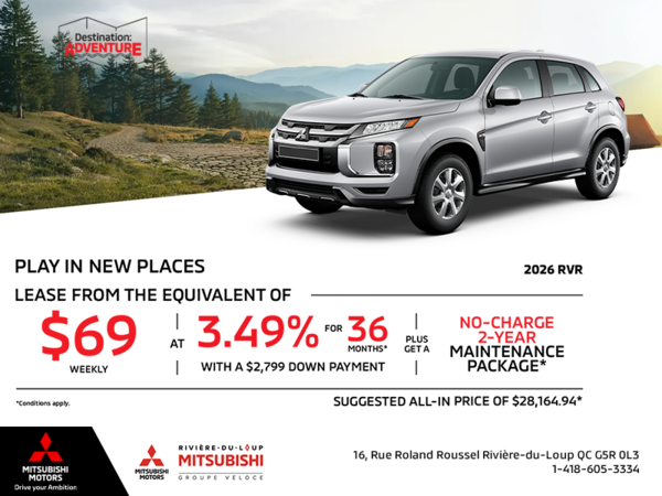 Get the 2026 Mitsubishi RVR
