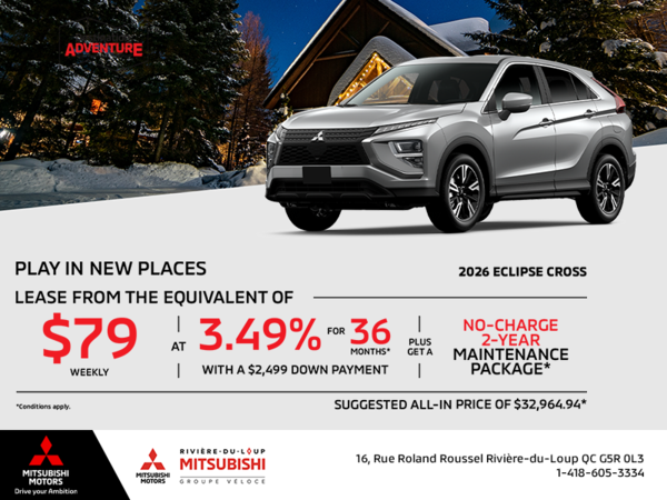 Get the 2026 Mitsubishi Eclipse Cross