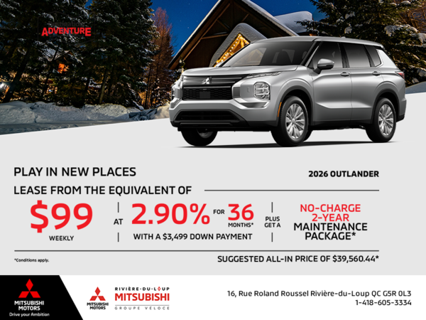Get the 2026 Mitsubishi Outlander