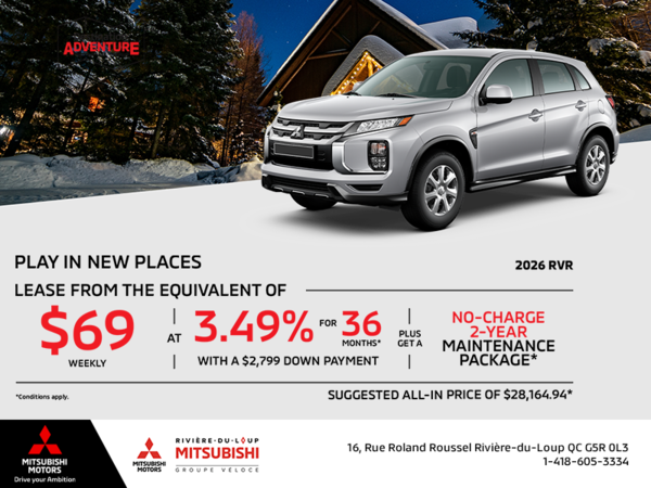Get the 2026 Mitsubishi RVR