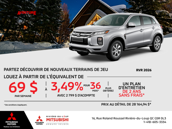 Procurez-vous le Mitsubishi RVR 2026