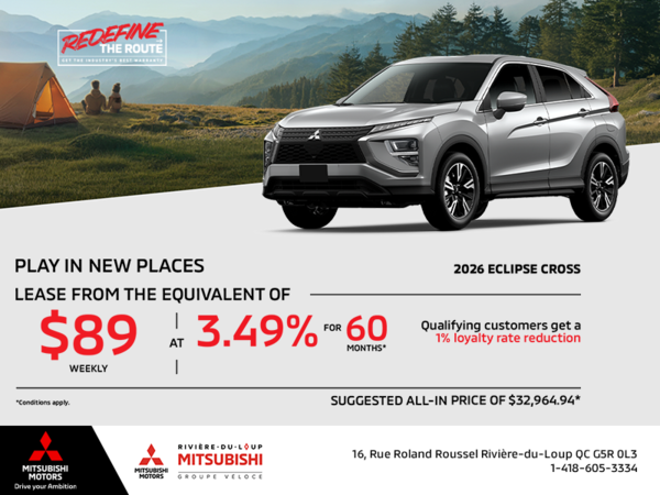 Get the 2026 Mitsubishi Eclipse Cross