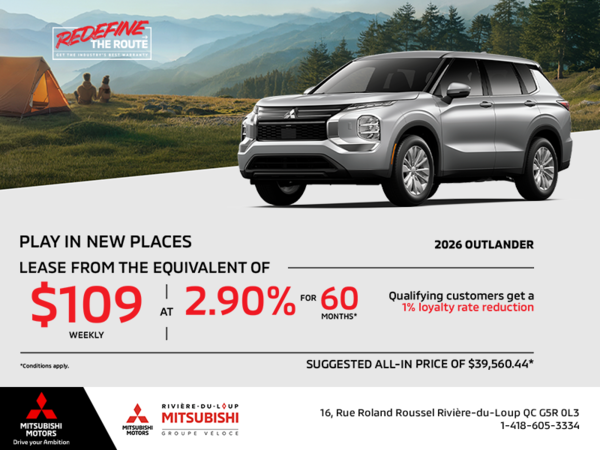 Get the 2026 Mitsubishi Outlander
