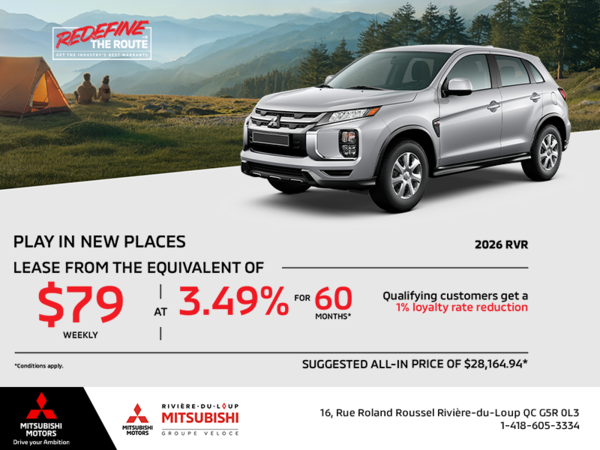 Get the 2026 Mitsubishi RVR